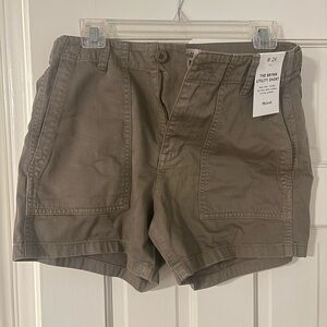 NWT Madewell Women's Army Green Utility Shorts